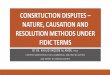 CONSRTUCTION DISPUTES – NATURE, CAUSATION …gef21.org/Downloads/14.50-15.15-21GEF-Presentation-Dr... · 2018-02-26 · OUTLINE OF PRESENTATION ... 4 Dispute Resolution Mechanism