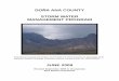 DOÑA ANA COUNTY STORM WATER …‘A ANA COUNTY . STORM WATER MANAGEMENT PROGRAM ... DMR Discharge Monitoring Report . ... County range from 3,700 feet in the valleys to approximately