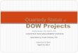 DOW Projects - kauaiwater of Water April 24, 2014 1 Quarterly Status of DOW Projects Submitted by Dustin Moises, P.E. CONSTRUCTION MANAGEMENT DIVISION Period of January 1, 2014–