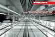 Hilti system solutions for elevators THE EFFICIENT … · Hilti system solutions for elevators Hilti, Inc. ... • Very easy-to-use chemical anchor system • More than 20 years of