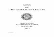 SONS OF THE AMERICAN LEGION · SONS OF THE AMERICAN LEGION ADMINISTRATIVE MANUAL 2012-2013 TABLE OF CONTENTS I SECTION I: Directory Page National Officers 1 National Commission/Committee