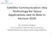 Satellite Communication: Key Technology for Space ...h2020.cvtisr.sk/buxus/docs//HORIZONT_2020/Vesmir/Space_Info_Day... · Satellite Communication: Key Technology for Space Applications