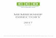 MEMBERSHIP DIRECTORY 2017 - c-c-d.org · CCD MEMBERSHIP DIRECTORY 2017 ACCSES 1501 M Street NW, 7th Floor Washington, DC 20005 (202) 349-4259 (office) (202) ... Council for Exceptional