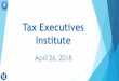 Tax Executives Institute - revenue.ky.gov · Kevin Miller Assistant Director Division of Protest Resolution Tim Bennett Director Division of Sales and Use Tax Melody Tudor ... Tim
