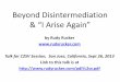 Beyond Disintermediation & “I Arise Again” - Rudy .Beyond Disintermediation & “I Arise Again”
