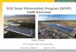 SCE Solar Photovoltaic Program (SPVP) O&M …energy.sandia.gov/wp-content/gallery/uploads/5-Leveraging-SCADA... · SOUTHERN CALIFORNIA EDISON SM SCE Solar Photovoltaic Program (SPVP)