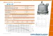 Electric pump EL5 - dragflow.us · PUMP SPECIFICATIONS Capacity [m³/h - (USGPM)] 58 - (255) Head [m - (ft)] 12 - (38,7) Impeller diameter [mm - (in)]/type 225 - (9)/4 blades opened