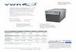 VWR® Refrigerated Recirculating Chillers - MHz … · VWR ® Refrigerated . Recirculating Chillers 1/4HP to 1HP. VWR International, LLC Refrigerated Recirculating Chillers’ patent