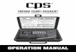 OPERATION MANUAL - cpsproducts.com · extended monitoring applications. ... 0.3˚C elsewhere in the range RH Range 0 to 100%RH RH Accuracy ... PSYCHROMETRIC CHART 9