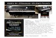 ESSEX BY STEINWAY STUDIO PIANO - Used Pianos … Studio Spec Sheet.pdf · Maker: Essex by Steinway Year Made: 2008 Dimensions: 42-1/2”H X 57-3/4W X 21-1/2”D Speciﬁcations: Here