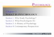 Chapter 1lh-gjones.weebly.com/uploads/2/4/6/7/24671822/chapter_1_powerpoi… · 1 HOLT, RINEHART AND WINSTON Chapter 1 WHAT IS PSYCHOLOGY Section 1: Why Study Psychology? Section