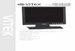 VTM-LED155P MANUAL - PAGES - vitekcctv.com · VTM-LCD155P 15” Professional LCD Monitor with VGA and Looping BNC • 15” LCD Display Panel • VGA and Looping BNC Composite Video