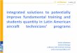 Integrated solutions to potentially improve fundamental ... .pdf · Integrated solutions to potentially improve fundamental training and students quantity in Latin American aircraft