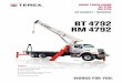 BOOM TRUCK CRANE BT 4792 RM 4792 DATASHEET - IMPERIAL · The only warranty applicable to our equipment is the standard written warranty applicable to the particular product and sale