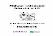 4-H New Members Handbook - midway.k-state.edu Member Website... · * Assists with project records. ... 4-H members are expected to give project talks, ... MUSIC APPRECIATION sharing