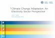 Climate Change Adaptation: An Electricity Sector Perspective · Climate Change Adaptation: An Electricity Sector Perspective June 7, 2016 ... The report aims to demonstrate the value