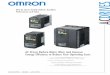 SYSDRIVE Inverters JX Series, MX Series, and RX Series Sheets/Omron PDFs/AC_Drives.pdf · To operate the motor at ... (multi-step speed), JG (jogging), DB (external DC injection 