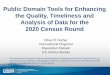 Public Domain Tools for Enhancing the Quality, Timeliness ... · Public Domain Tools for Enhancing the Quality, Timeliness and Analysis of Data for the 2020 Census Round Oliver P