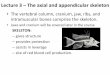 Lecture 3 – The axial and appendicular .Lecture 3 – The axial and appendicular skeleton • The