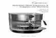 Stainless Steel Espresso & Cappuccino Machine · Stainless Steel Espresso & Cappuccino Machine will produce the absolute ... Familiarize yourself with the appliance and read the instruction