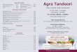 Agra Coningsby Menu updated sept 2017 · VEGETABLE SIDE DISHES Mixed Vegetable Curry . . . . . . . . . . . . . . . . . . . . . . . . . . . . . . . . . . . . . . . . . . . . £3.50