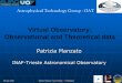 Virtual Observatory: Observational and Theoretical datamaturi/WinterSchool/Technology_VO_Grid... · 06 Dec 2007 Winter School, P.sso Tonale - P.Manzato 1 Astrophysical Technology