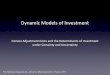 Dynamic Models of Investment - WordPress.com · Prof George Alogoskouﬁs, Dynamic Macroeconomic Theory, 2015 Dynamic Models of Investment Convex Adjustment Costs and the Determinants