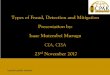 Types of Fraud, Detection and Mitigation Presentation … · Types of Fraud, Detection and Mitigation Presentation by: Isaac Mutembei Murugu CIA, ... HR Payroll schemes ... Analysis