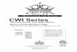 D ESIGNED TO L EAD CWI Series - Velocity Boiler … · CWI Series Gas-Fired Natural Draft Water Boilers INSTALLATION INSTRUCTIONS These instructions must be affixed on or adjacent