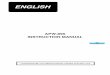 APW-895 INSTRUCTION MANUAL (ENGLISH) - Busche · PREPARATION OF THE SEWING MACHINE ... lockstitch machine with a center knife ... , lower and fix adjust bolts2 