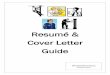 Resumé & Cover Letter Guide - Crook County High …cchs.crookcounty.k12.or.us/.../11/Resume-and-Cover-Letter-Guide.pdf · professional looking document. ... success in the job that