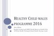 Healthy Child wales programme 2016 - Unite the Union Child wales... · Healthy Child Wales Programme (HCWP) ... and infant, toddler and family nutrition. ... 6-9 month family health