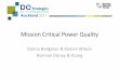 Mission Critical Power Quality - NDY Centre Strategics Auckland... · Mission Critical Power Quality ... Standards • CBEMA/ ITIC ... (IEEE 519) • EN 50160 • IEEE 1159 • IEEE