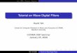 Tutorial on Wave Digital Filters - CCRMAdtyeh/papers/wdftutorial.pdf · Tutorial on Wave Digital Filters David Yeh ... Piano hammer mass spring interaction Generally an ODE solver