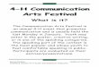 4-H Communication Arts Festival - counties.uwex.edu · 4-H Communication Arts Festival Karen ... Interpretive Reading of Prose ... forceful the emphasis. Emphasis to bring out words