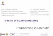 Programming in OpenMP - Interdisciplinary | Innovativesbrandt/basics_of_supercomputing/L4... · Returns the total number of threads currently in the group executing the parallel 