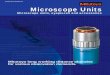 Microscope Units - ebprober.com.t unit.pdf · Illumination systems Fiber illuminator Ring fiber illuminatior P.19 TV camera adapter, Polarizer, Stand, DIC unit TV camera adapter B