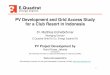 PV Development and Grid Access Study for a Club … · PV Development and Grid Access Study for a Club Resort in Indonesia ... Example Grid Measurement – Demand Side First Findings: