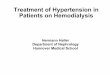 Treatment of Hypertension in Patients on Hemodialysis · Henrich W. Principles and Practice of Dialysis T1/2(h) normal T1/2(h) ESRD Initial dose in HD Maintenance dose in HD Removal