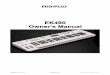 MIDIPLUS Co, Ltd. EK490 V2.0 Of EK… · Press the【ACCOMPAINMENT】button. ... BASS/PIANO 1 puts Bass on the left and PIANO on the right of the keyboard. ... Ltd. MIDIPLUS Co, Ltd