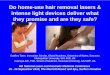 Do home-use hair removal lasers & intense light … · presentation: Godfrey Town: ... spectral output to light-tissue interaction using intense pulsed light ... device settings (Fair,
