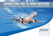 CONNECTING YOU TO WHAT MATTERS - FLYHT …flyht.com/wp-content/uploads/FLYHT_sales_book_July-2015.pdf · ACARS over Iridium Non ACARS ... FORMS AND FRAGMENTED TECHNOLOGY (VOICE, TEXT,