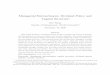 Managerial Entrenchment, Dividend Policy and Capital Structure · Managerial Entrenchment, Dividend Policy and Capital Structure Hao Wang Faculty of Management, McGill Universityy