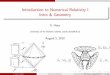 Introduction to Numerical Relativity I Intro & Geometryquark.itp.tuwien.ac.at/~ads/Talks/ESI_Husa_I.pdf · Introduction to Numerical Relativity I Intro & Geometry S. Husa University