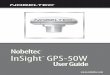 Nobeltec InSight GPS-50W User Guidemarineelectronicsolutions.com/.../Nobeltec_GPS50-W.pdf · The Nobeltec InSight GPS-50W is believed to be an accurate and reliable transmitter of