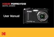 User Manual - Kodak PIXPRO Digital Cameras · User Manual DIGITAL CAMERA KODAK PIXPRO FZ43. 1 ... For Customers in Europe "CE" mark indicates that this product complies …