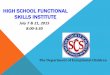 HIGH SCHOOL FUNCTIONAL SKILLS INSTITUTE - … School Presentation... · HIGH SCHOOL FUNCTIONAL SKILLS INSTITUTE Community Involvement Presenters: Baretta Stewart-McKinney and Barbara