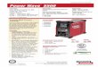 Power Wave S500 Product Literature - Rapid Welding · MIG and flux-cored welding or adjust amperage in stick or TIG welding. • Welding Mode – Select the stick, TIG or ... (OEE)