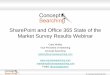 SharePoint and Office 365 State of the Market Survey ... · • Automatic concept identification, content tagging, auto-classification, ... SharePoint and Office 365 State of the