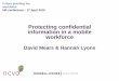 Protecting confidential information in a mobile … · Protecting confidential information in a mobile ... HR conference – 27 April 2015 . Agenda Quiz! ... Key issues and developments